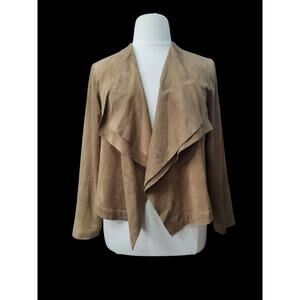 Torrid 2 brown crepe drapes blazer